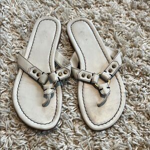 Boden Cream Thong Sandals